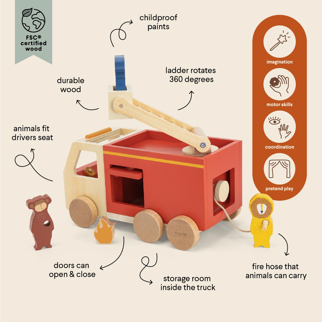 Wooden fire truck 